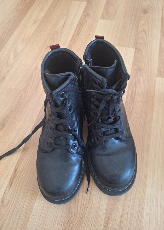 Siyah deri bot  - Görsel 4