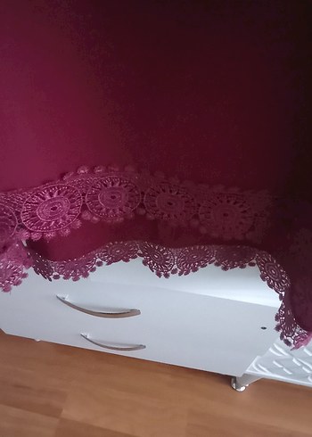 52 Beden bordo Renk Bordo Uzun Kollu İşlemeli Kadın Tunik