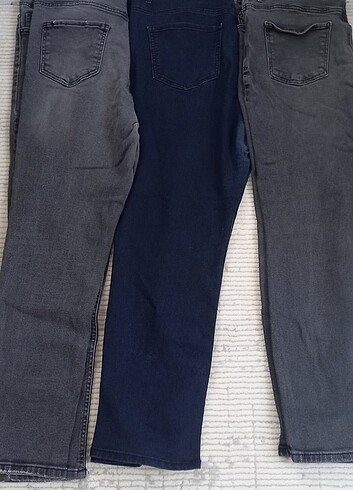 36 Beden gri Renk 3 adet kot pantolon tek fiyat 50 tl