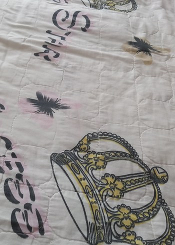 English Home Çocuklar için Pembe Batik Desenli Yatak Örtüsü