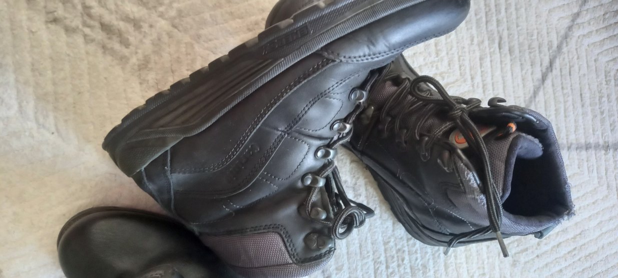 Siyah Deri Tokalı Erkek Botları - Görsel 4