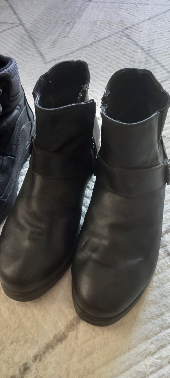 Siyah Deri Tokalı Erkek Botları - Görsel 3