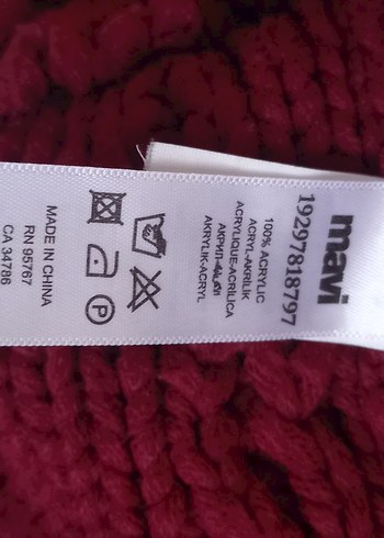 Bordo Örgü Bohem Kadın Bere - Görsel 2