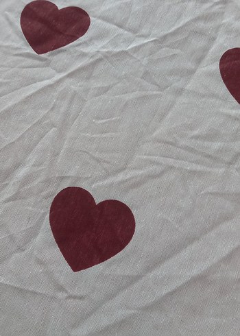 Karaca Home Beyaz Kırmızı Kalp Baskılı Nevresim Takımı