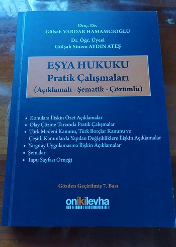 Eşya Hukuku Pratik Çalışmaları - Gülşah Vardar Hamamcıoğlu