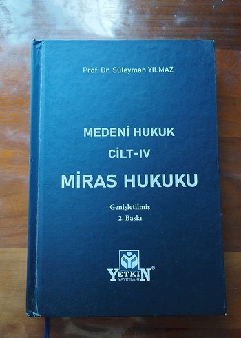 Beden Medeni Hukuk Cilt IV Miras Hukuku Kitabı