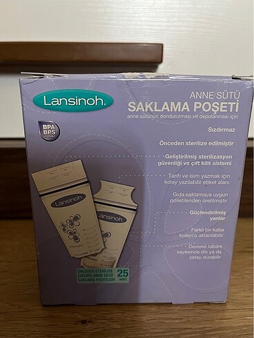 Lansinoh süt saklama torbası - Görsel 2