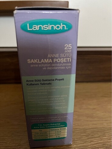 Lansinoh süt saklama torbası - Görsel 4