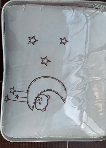 Nakışlı Gri Çocuk Uyku Seti - Görsel 5