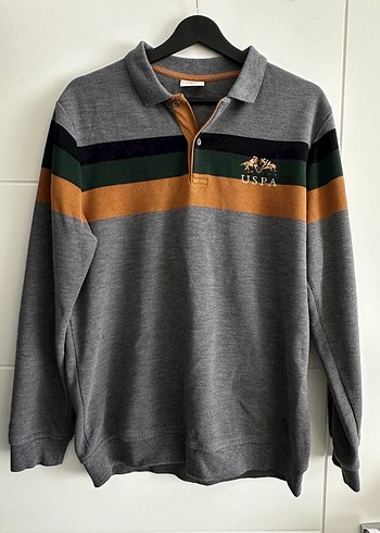 Erkek Uzun Kollu Polo Tişört Triko Desenli - Görsel 5