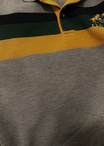 Erkek Uzun Kollu Polo Tişört Triko Desenli - Görsel 7