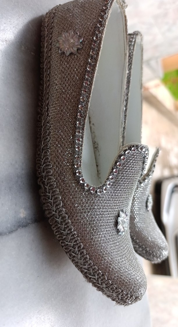 Kız Çocuk Beyaz Payetli Özel Gün Ayakkabısı - Görsel 2