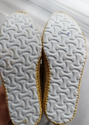 Altın Renkli Payetli Özel Ayakkabı - Görsel 3