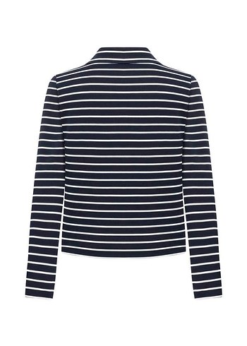 Çizgili Lacivert Kadın Sweatshirt Mudo - Görsel 4