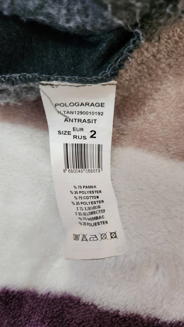 kadin kapüşonlu panço Pologarage - Görsel 4