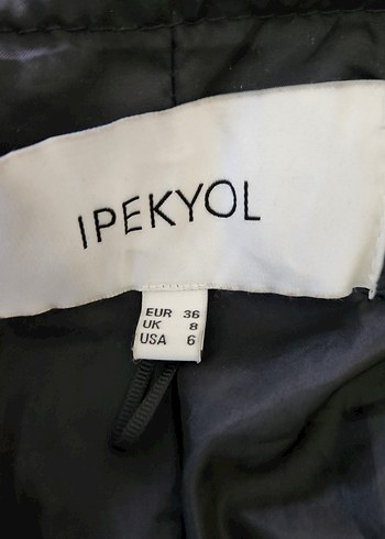 Siyah Kürklü Kadın Şişme Yelek IPEKYOL - Görsel 6