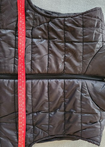 Siyah Fermuarlı Yüksek Yakalı Kadın Yelek - Görsel 3