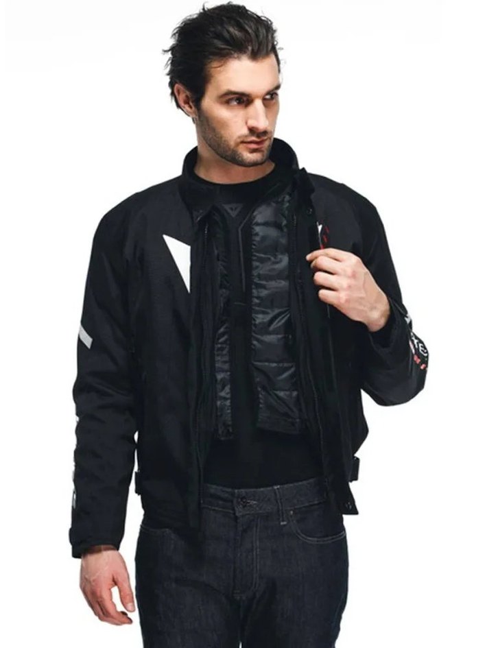 Dainese Veloce Black White Lava Red D-Dry Mont ORİJİNAL - Görsel 2