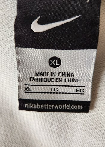 ORİJİNAL NİKE Beyaz Fermuarlı erkek Eşofman Üstü - Görsel 5