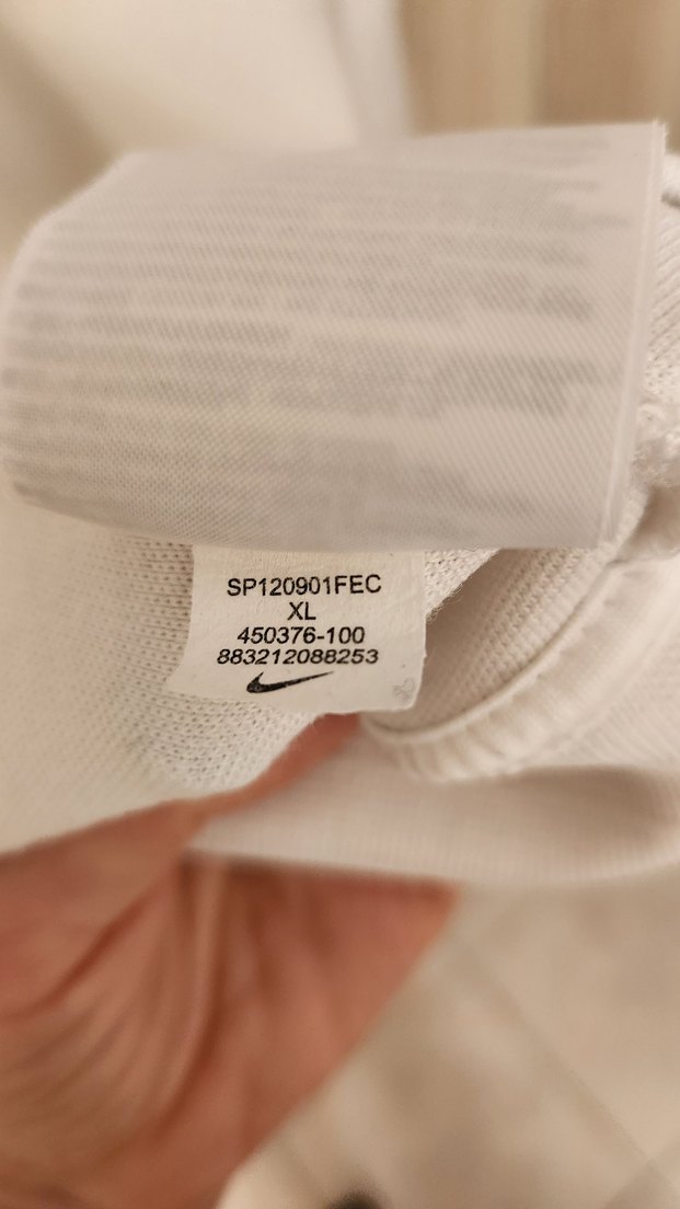 ORİJİNAL NİKE Beyaz Fermuarlı erkek Eşofman Üstü - Görsel 4