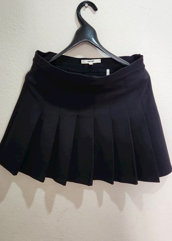 Mini Pilell kadın Etek Fermuarlı Yeni Coton - Görsel 7