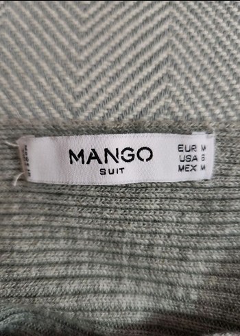 Mango Gri Bayan Yarasa Tunik-kazak. - Görsel 3