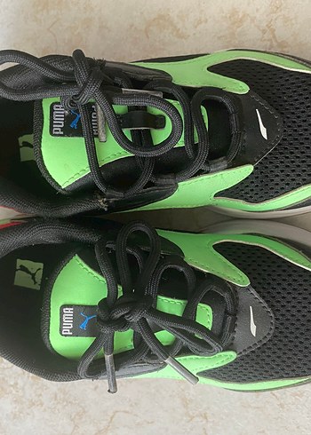 32 Beden yeşil Renk Erkek Çocuk Yeşil Sneaker - Kaydırmaz Taban