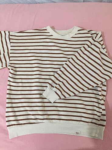 pull&bear cizgili sweatshirt