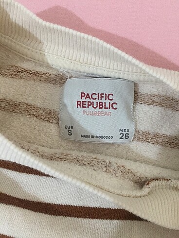 s Beden pull&bear cizgili sweatshirt