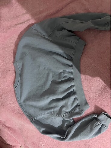 m Beden mavi Renk zara crop sweatshirt
