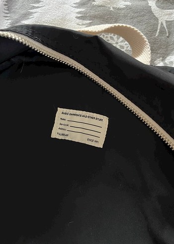 Pull&Bear siyah sırt çantası - Görsel 5