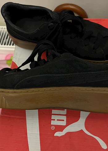 Puma Suede Siyah Süet Spor Ayakkabı - Görsel 4