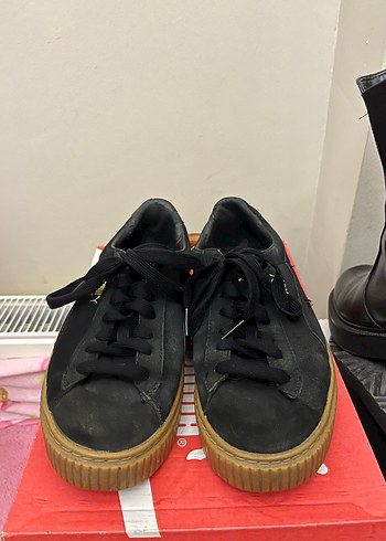 Puma Suede Siyah Süet Spor Ayakkabı - Görsel 3