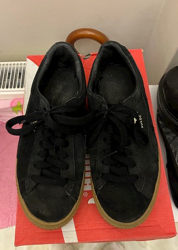 Puma Suede Siyah Süet Spor Ayakkabı - Görsel 2