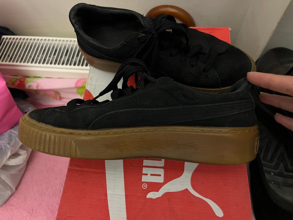 Puma Suede Siyah Süet Spor Ayakkabı - Görsel 4