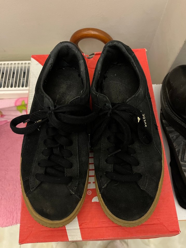 Puma Suede Siyah Süet Spor Ayakkabı - Görsel 2