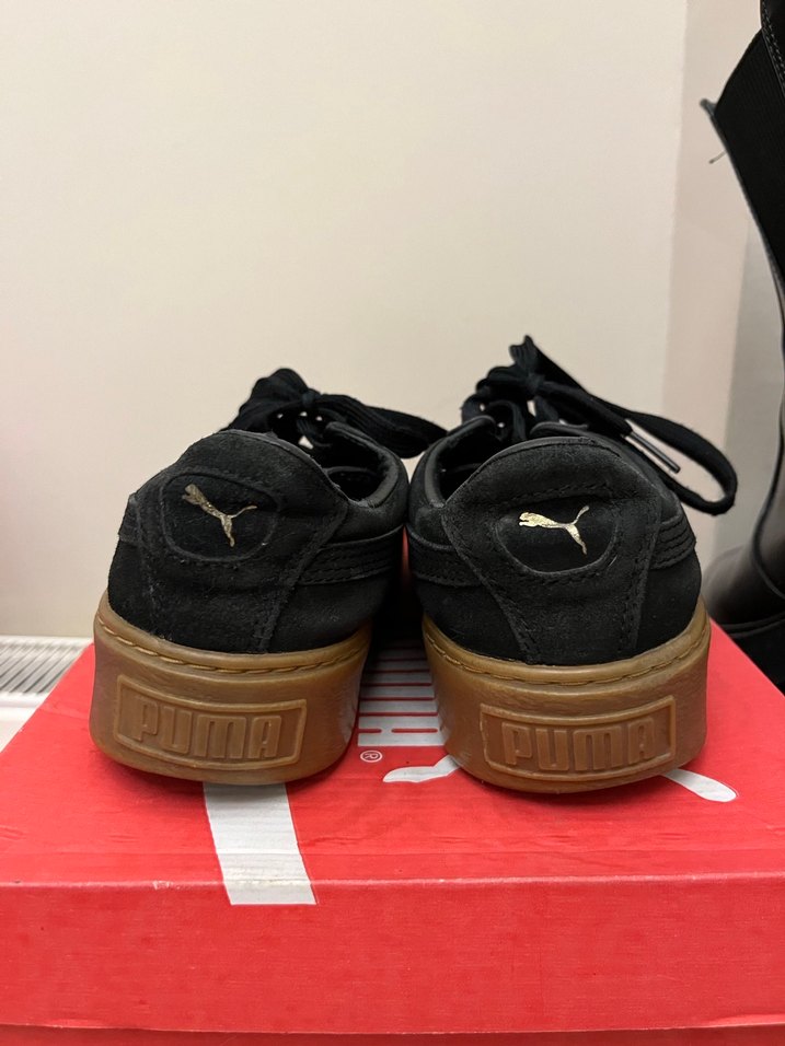 Puma Suede Siyah Süet Spor Ayakkabı - Görsel 5