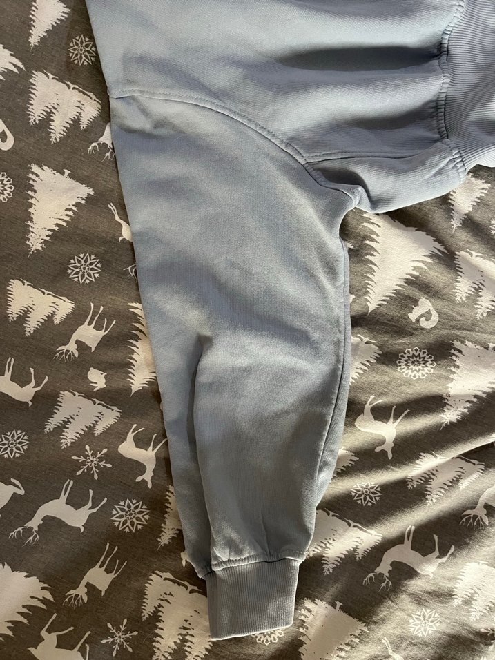 Zara mavi crop sweatshirt - Görsel 2