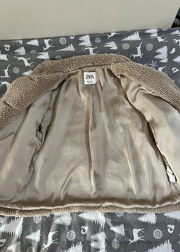 Zara peluş ceket - Görsel 4
