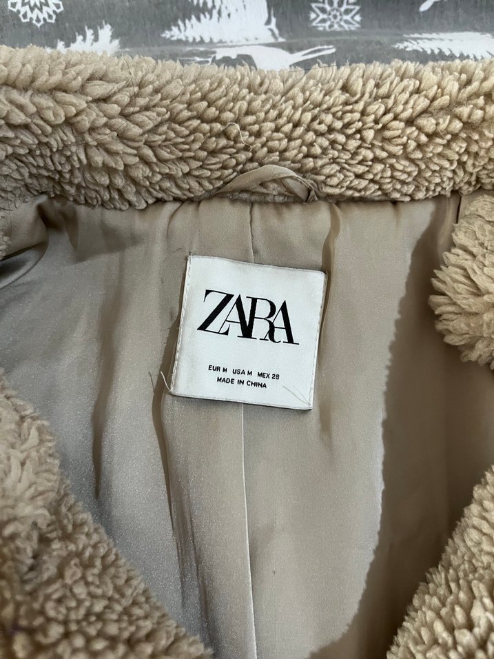 Zara peluş ceket - Görsel 3