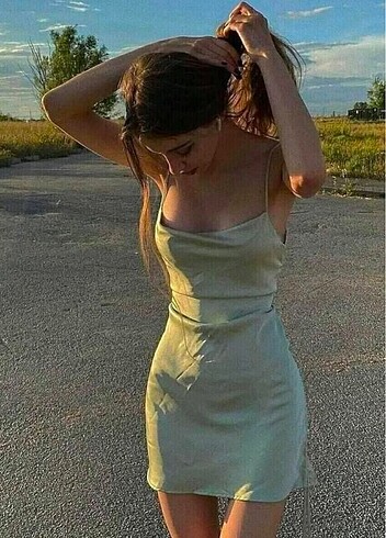 BSL FASHION SATEN ELBİSE