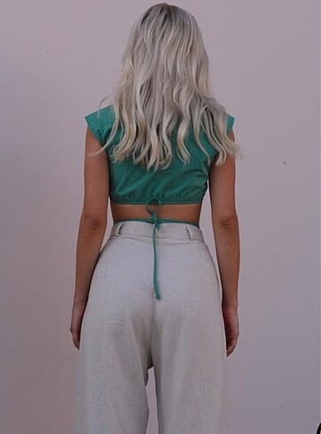 xs Beden CROP GÖMLEK