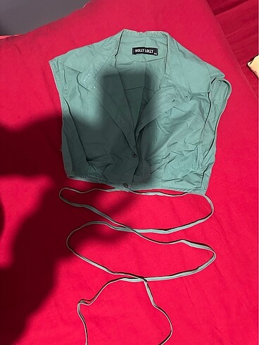 xs Beden yeşil Renk CROP GÖMLEK