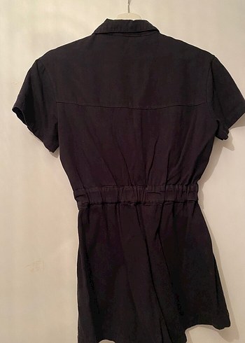 Siyah kisa kot tulum - Görsel 2