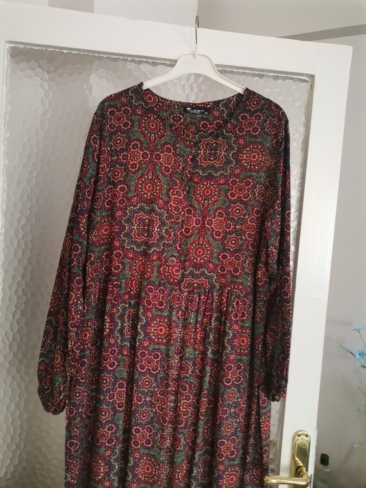 Diger Kadın Bordo Bohem Uzun Elbise - Görsel 2