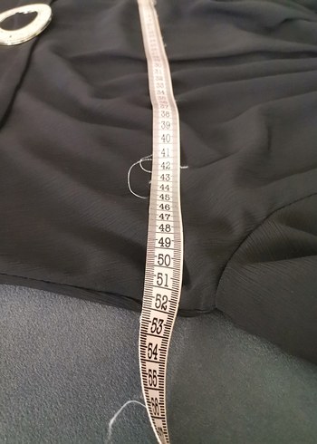 Kemer Detaylı Siyah Uzun Kadın Elbise - Görsel 6