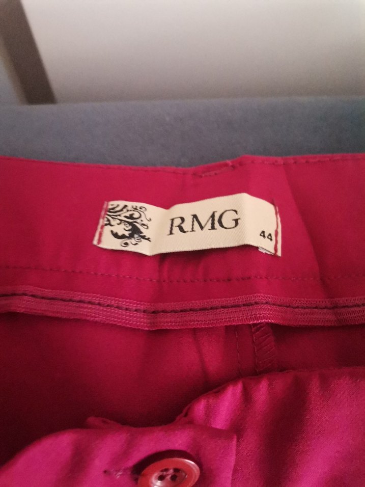 Bordo Pilili Kadın Kumaş Pantolon - Görsel 3