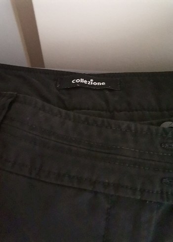 Kadın Siyah Kemerli Midi Kumaş Pantolon - Görsel 3