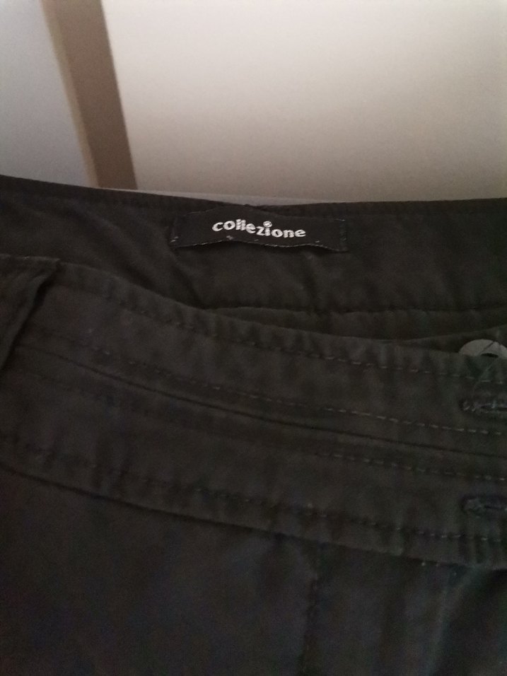 Kadın Siyah Kemerli Midi Kumaş Pantolon - Görsel 3