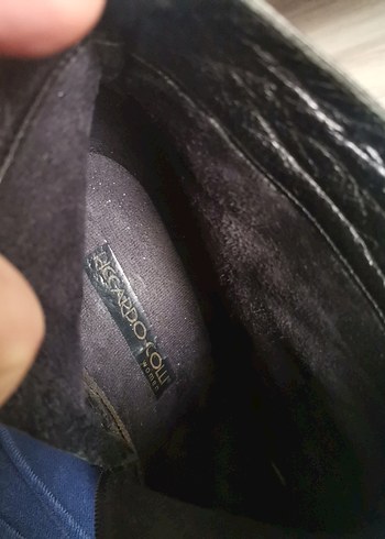 Siyah Deri Fermuarlı Kadın Dolgu Topuk Bot - Görsel 4